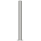 Stainless steel post |  76 mm | without decorative ring | stationary, to be fixed by plugswith base plate  150 x 5 mm | without lock | without eyelet